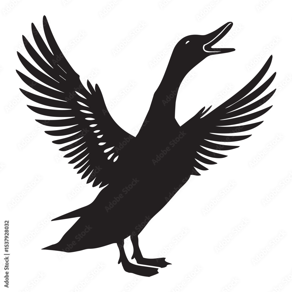 Fototapeta premium Whimsical Duck Clipart for Mugs and Apparel