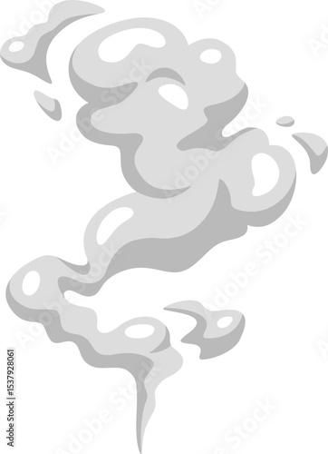 Cartoon Cloud Smoke Illustration