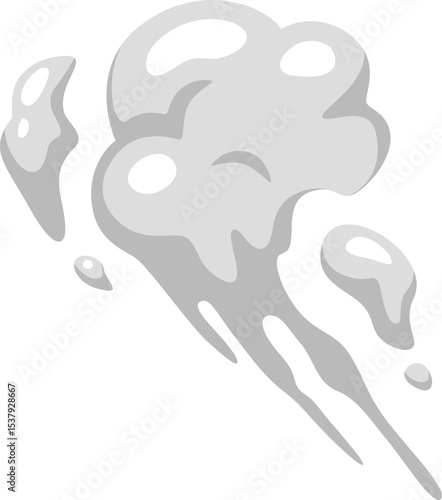 Cartoon Cloud Smoke Illustration