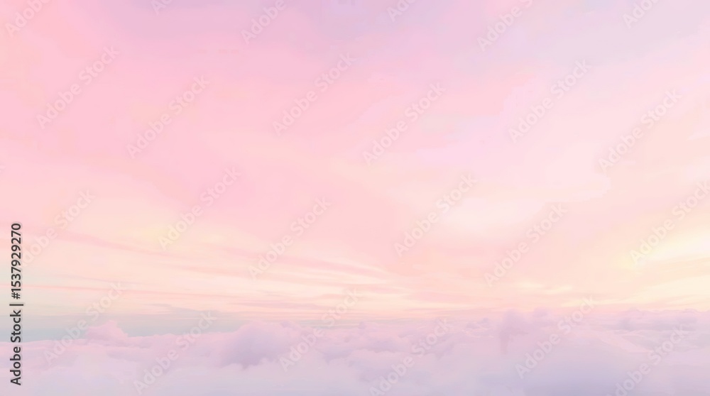 Obraz premium soft pastel gradient sky