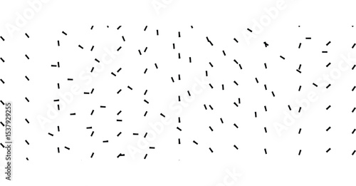 Random black dashed lines and rectangles scattered