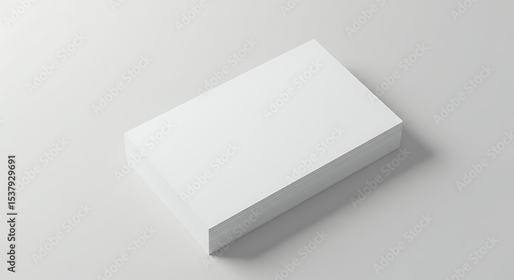 Blank Business Cards Mockup Clean, Modern Design Template Blank Business Cards Mockup Clean, Modern Design Template