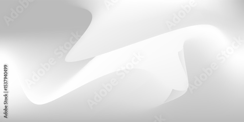 Silver foil background with metal mirror texture. Chrome gradient surface with light gloss simple abstract modern arts