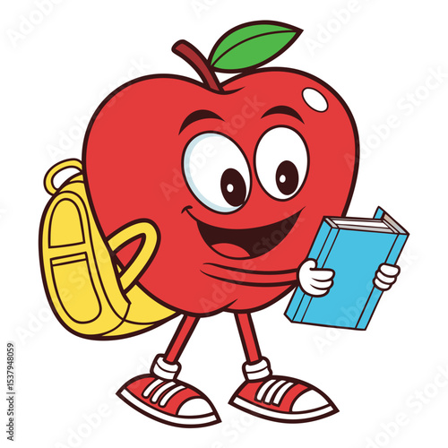 A cartoonish number two character with big eyes stands prominently on a white background