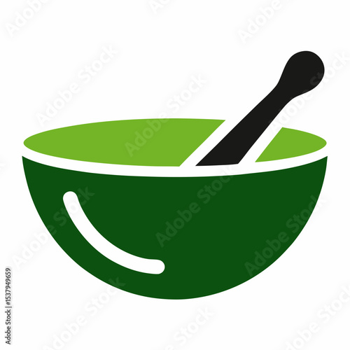 mortar and pestle with herbs