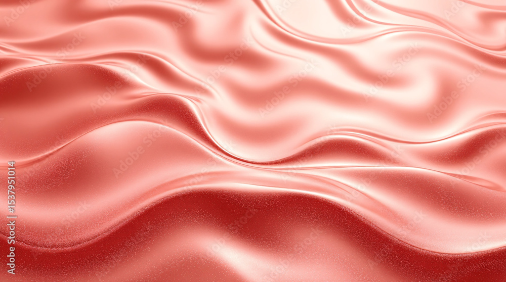 Soft peach satin waves flowing in luxurious smooth fabric texture background for cosmetic and fashion branding Soft peach satin waves flowing in luxurious smooth fabric texture background for cosmetic and fashion branding