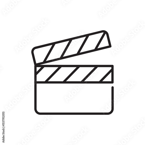 movie clapper board line