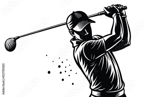  Mele Female Golf Player Silhouettes vector bundle
