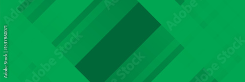 Green banner background with modern dynamic stripes and lines. Suitable for business banner, header, report, company, institution, party, celebration, seminar and lecture