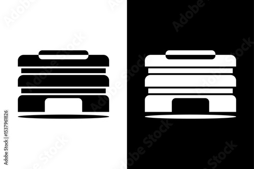 Sport Venue Icon — Black and White PNG.
