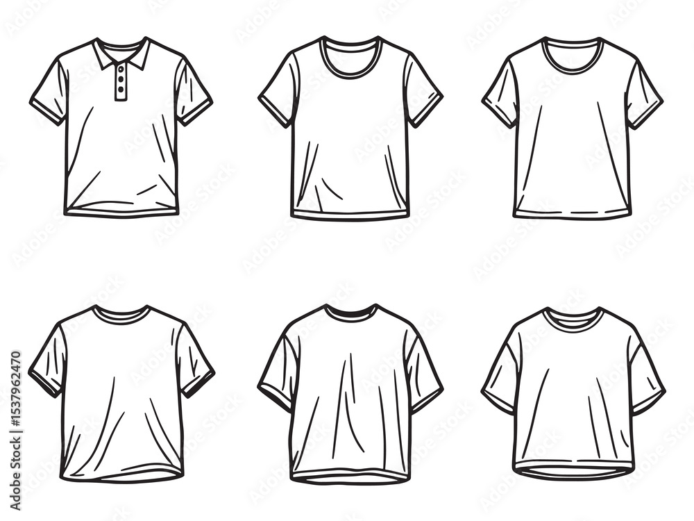 Naklejka premium Modern T Shirt Icon Art
