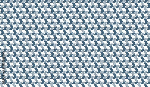 Seamless abstract geometric pattern with oblique stripes n parallelogram composition in blue on white background. Vector illustration, for masculine shirt lady dress cloth cover decoration all over 