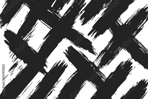 Abstract ink brush stroke t...