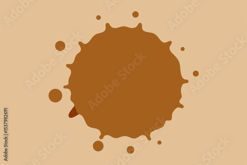 coffee stains on white background