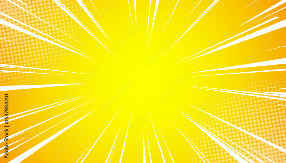 Fototapeta premium Comic Background with Halftone. vector illustration.