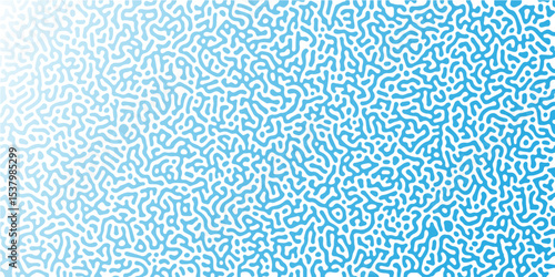 Abstract Turing organic wallpaper background. Turing reaction diffusion monochrome seamless pattern with chaotic motion. Organic lines in Memphis. Linear design with biological shapes.