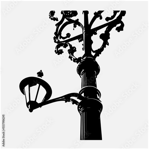 Lamp post vector 1