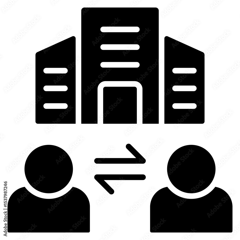 Fototapeta premium Broker Icon