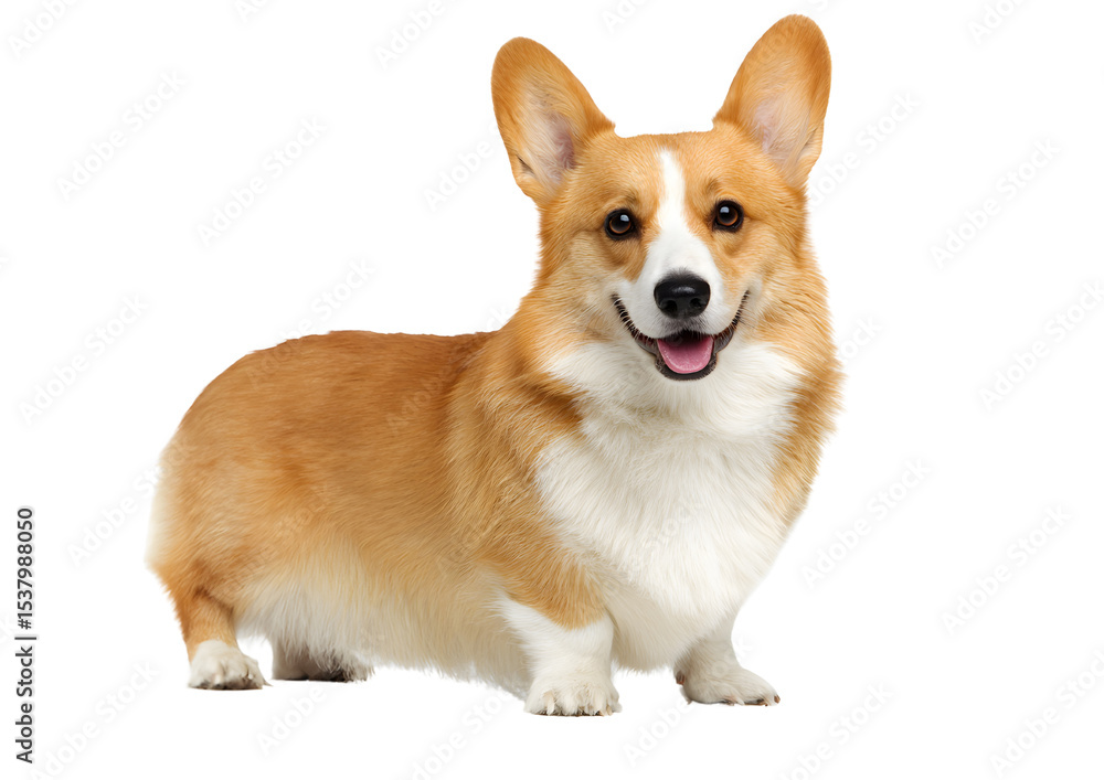 Charming Pembroke Welsh Corgi dog PNG transparent isolated image highlighting its playful nature and distinctive appearance. Charming Pembroke Welsh Corgi dog PNG transparent isolated image highlighting its playful nature and distinctive appearance.