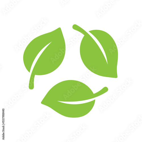 recycle green leaf icon 
