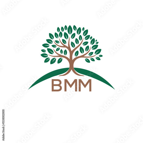 Initial BMM Letter Linked Logo for business and company identity. Modern BMM Letter Logo Vector Template with modern trendy golden logo.
