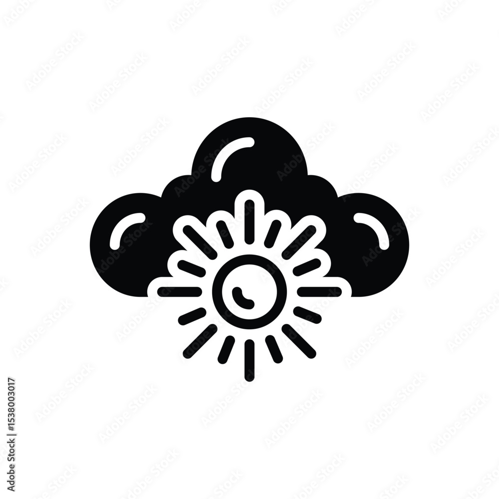 Black solid icon for weather Black solid icon for weather