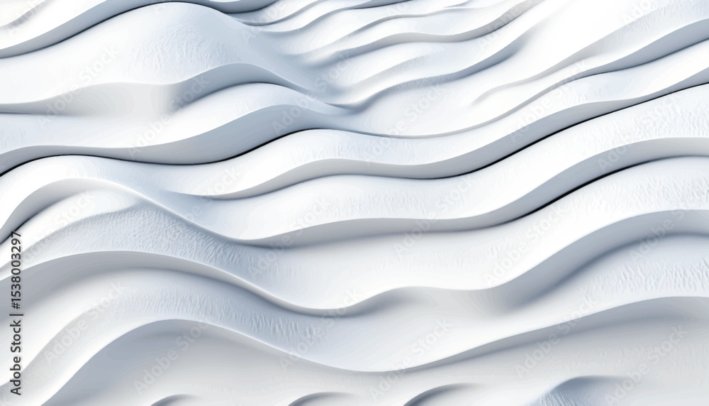 Obraz premium Wavy light abstract monochrome pattern. Crumpled paper texture. Vector illustration