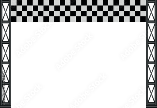 Marathon Start and Finish Lines – Vector Icons and Arch Illustrations