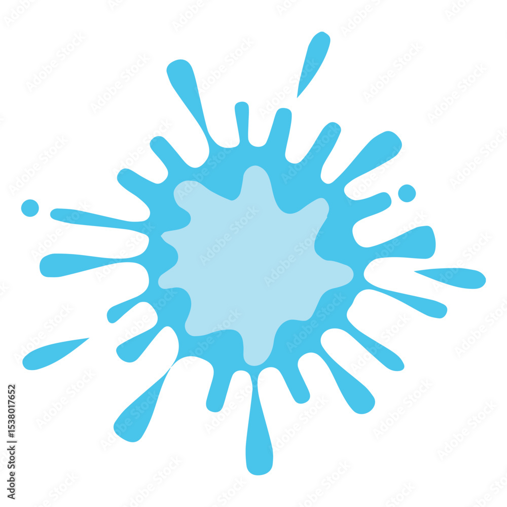 Snow paint splash vector art illustration on white background Snow paint splash vector art illustration on white background