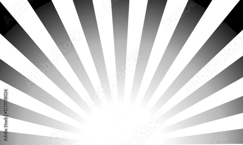 黒の放射線・集中線ベクター