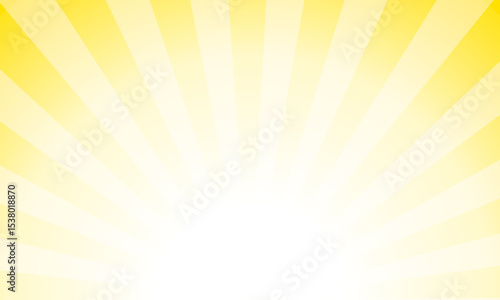 黄色の放射線・集中線ベクター