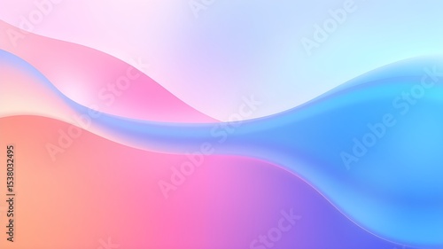 Elegant Colorful Abstract Gradient Background in Soft Pastel Tones – 4K Minimalist Design