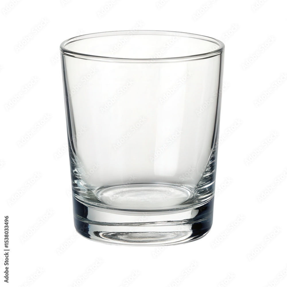 custom made wallpaper toronto digitalClear glass tumbler isolated on a white background showcasing its simple and elegant design