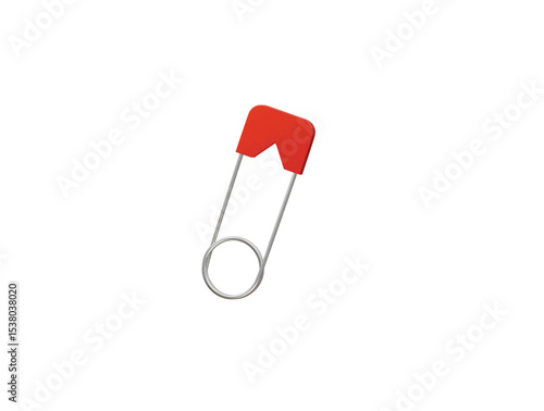 safety pin icon 3d illustration render