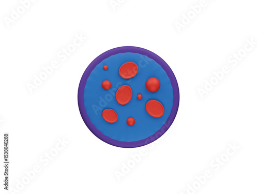 erythrocytes icon 3d illustration render