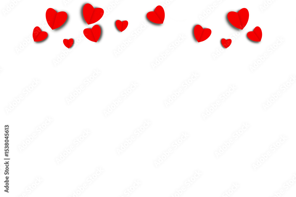 Red heart shaped paper on transparent background. Collage composition with rough texture of paper. Scalloped edges. Love and romance. Lovely halftone color. Red heart shaped paper on transparent background. Collage composition with rough texture of paper. Scalloped edges. Love and romance. Lovely halftone color.
