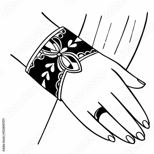 A brace late for a woman