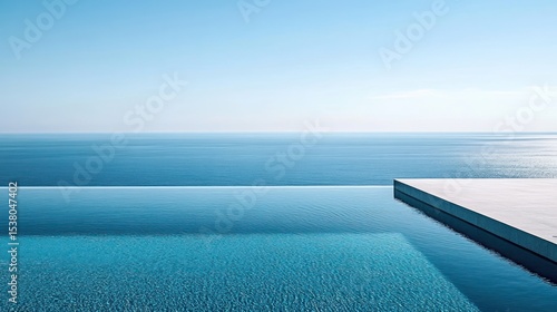 Infinity Pool Overlooking the Serene Ocean A Tranquil Escape