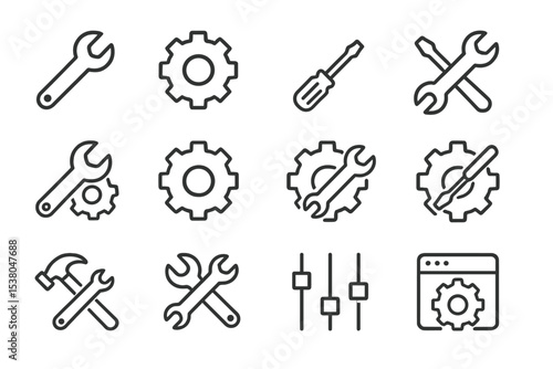 Various tools displayed in a clean layout for maintenance and repair tasks