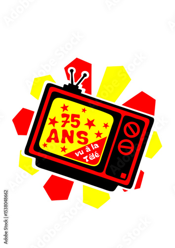 75 ans vu a la tele tv telivision anniversaire