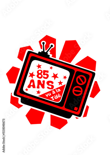 85 ans vu a la tele tv telivision anniversaire