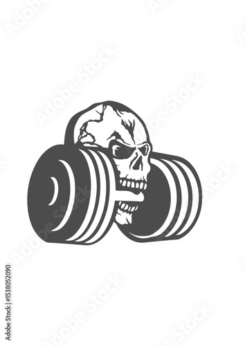 haltere tete de mort musculation bodybuilding