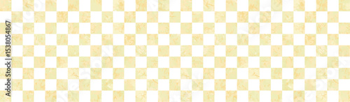 淡い優しい雰囲気の和紙テクスチャ市松模様ベクター背景素材