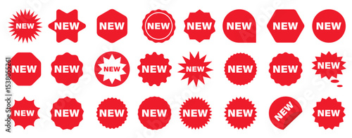  New Arrival, red banner vector illustration