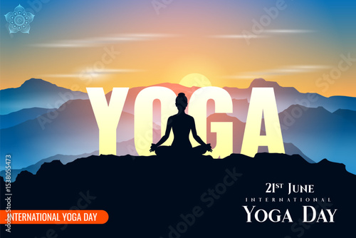 people doing asana and meditation practice for International Yoga Day on 21st June