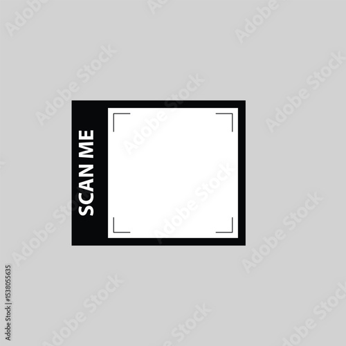 Vertical Side Text QR Frame Design