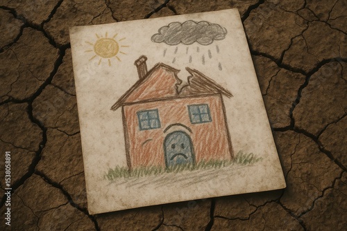 dark sketch broken family emotional struggle