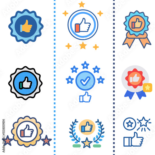 Like set of icons for web design