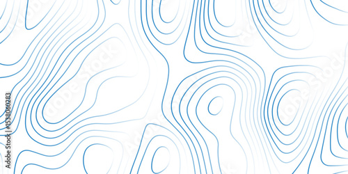   Landscape geodesy topography map background. white  blue illuminated topographic lines on transparent background. Line texture pattern
