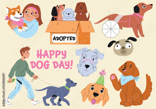 Happy dog enjoying playtime on National Dog Day